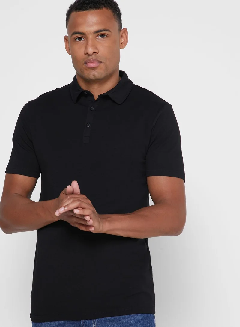 RIVER ISLAND 2 Pack Muscle Fit Polo