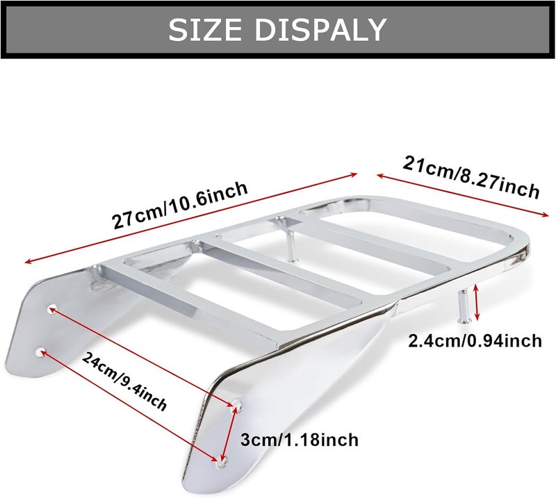 PSLER Motorcycle Solo Seat Sissy Bar Luggage Rack for Dragstar XVS 1100 V-Star 400 650 1100 - Image 4