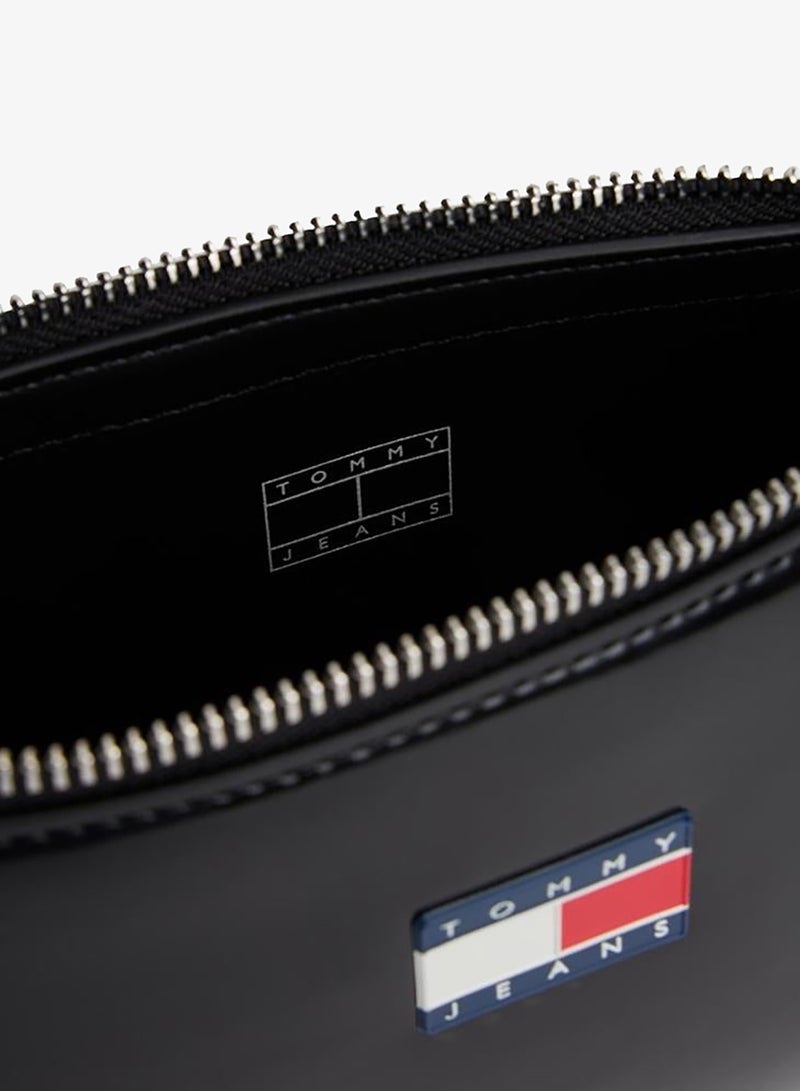 TOMMY JEANS Essential Logo Shiny Shoulder Bag - Image 4