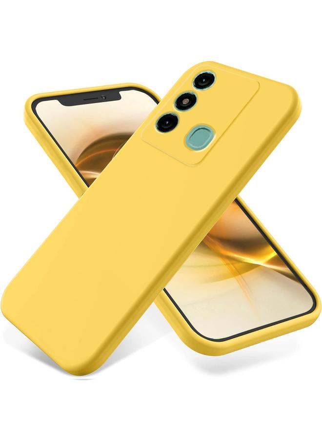 اس-توب جراب لهاتف Itel P38 Pro / Vision 3 Plus مصنوع من السيليكون السائل المقاوم للصدمات بلون نقي - Image 1