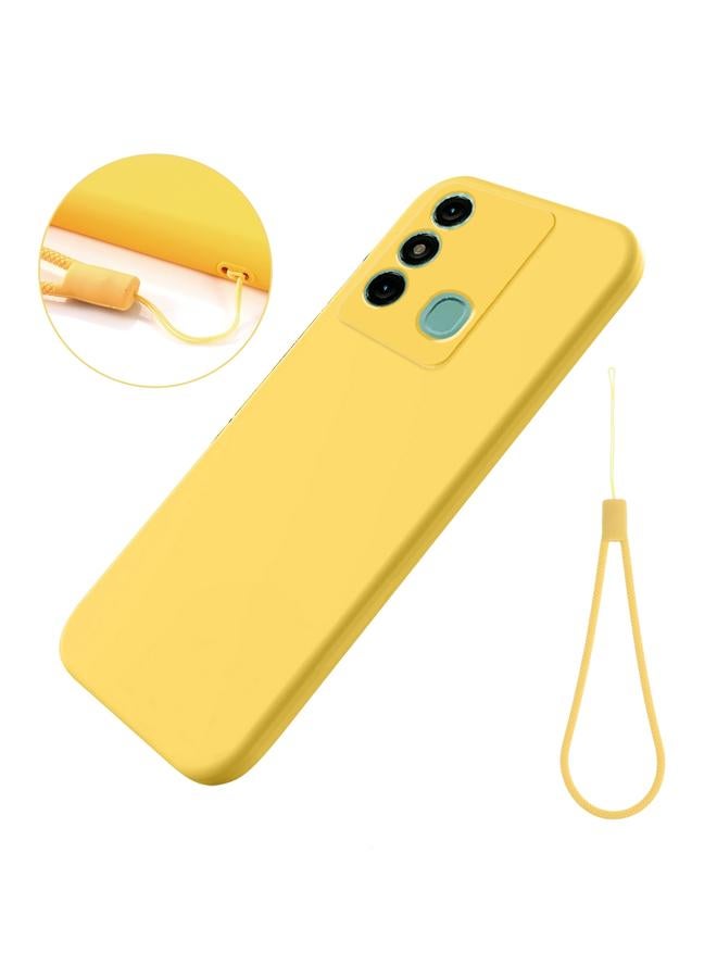 اس-توب جراب لهاتف Itel P38 Pro / Vision 3 Plus مصنوع من السيليكون السائل المقاوم للصدمات بلون نقي - Image 5