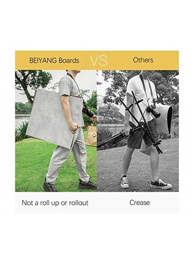 BEIYANG 2 PCS Photo Backdrop Boards with 2 PCS Brackets for Flat Lay or Food Photography Background, Durable Waterproof Realistic Photo Backgrounds for Product Photography 24x24in - Image 5