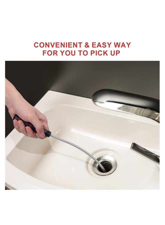 مجموعة أدوات التقاط مغناطيسية تتكون من 2 ممسحة مغناطيسية مرنة بطول 24 بوصة لاسترجاع المفاتيح المفقودة والبراغي وأكثر بسهولة - Image 4