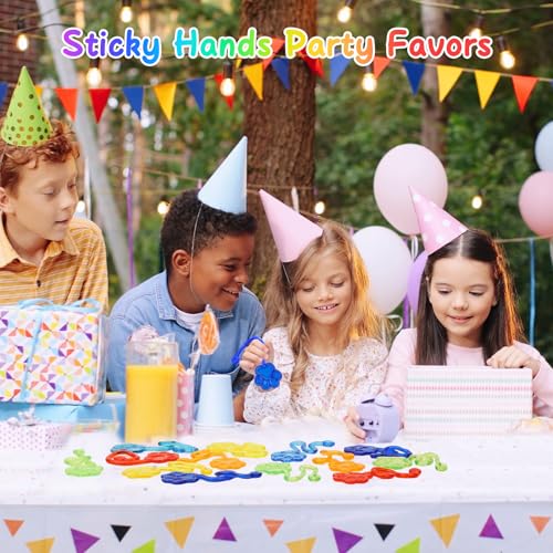 DODOLOL 30 PCS Sticky Hands Bulk Party Favors for Kids 48812 Year Dog Paw Shape Stretchy Sticky Hand Feet Goodie Bags Stuffers for Kids Treasure Box Toys for Classroom Small Mini Prizes Trinkets - Image 5