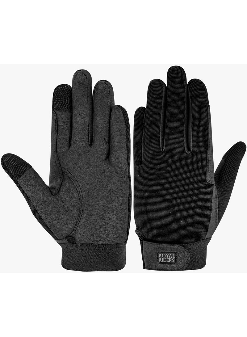 ROYAL RIDERS® 2039 Quad-Fit Professional Pin-Hole Serino Riding Gloves for Men & Women - #10062039 - Image 1