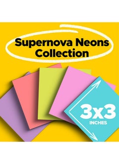 Super Sticky Notes, 3X3 In, 24 Pads, 2X The Sticking Power, Supernova Neons, Bright Colors, Recyclable - pzsku/ZCF6F32B5561BFA15F081Z/45/_/1721572871/5b17cef8-6afb-4936-a7b8-cf0b3bcbbcab