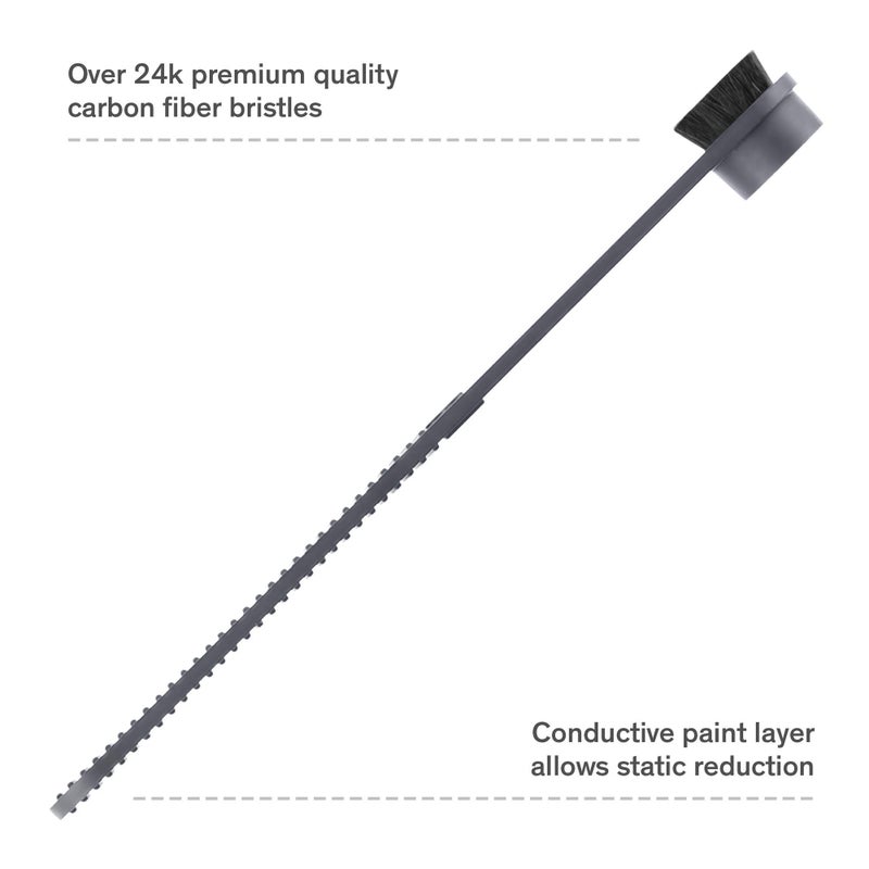Boundless Audio Stylus Cleaner Brush - Carbon Fiber Anti-Static Stylus Brush for Turntable Needle Cleaning - Image 2