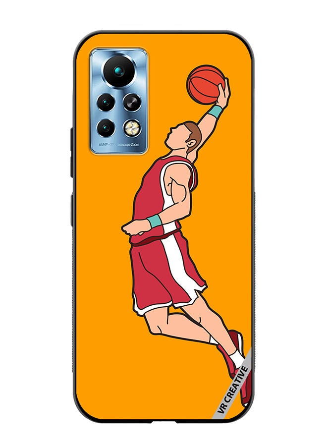 VR CREATIVE Protective Case Cover For Infinix Note 11 Pro Basketball Player Dunking Design Multicolour - Image 1