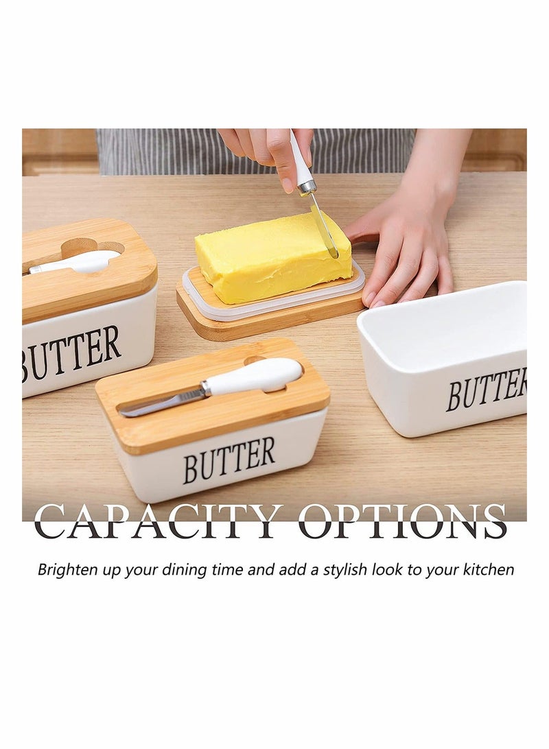 Butter Dish with Knife, Stainless Steel Double-layer Silicone Sealing Butter Dishes with Covers Good Kitchen Gift - Image 4