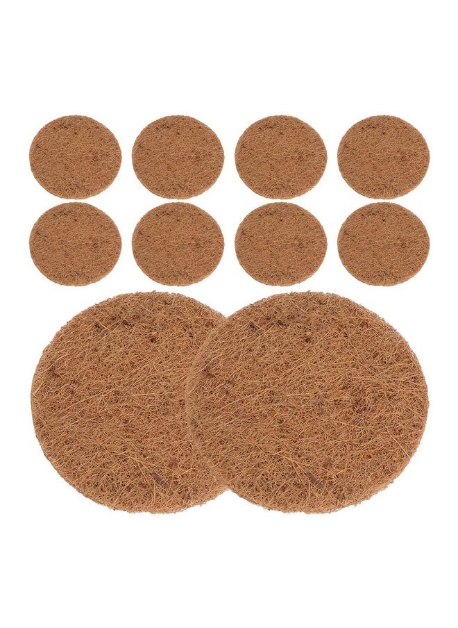 POPETPOP - 10Pcs Pet Litter Where Coconut Fiber Bird Nesting Pads Parrots Breeding Nest Mat Breeding Bird Pad Durable Bird Nest Mats Bird Mat 15C Pigeon Coconut Palm Silk Flowerpot - Image 1