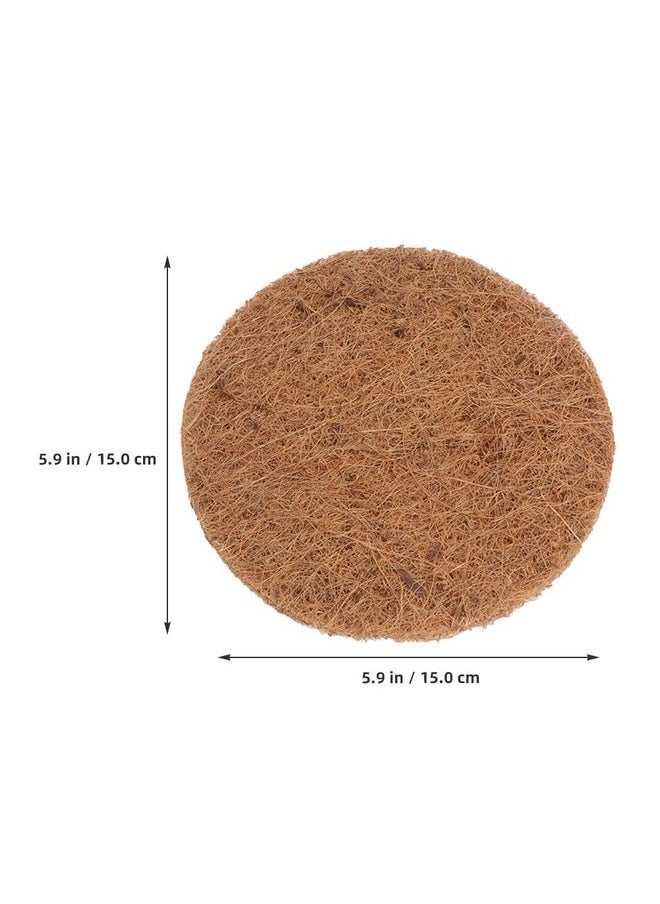 POPETPOP - 10Pcs Pet Litter Where Coconut Fiber Bird Nesting Pads Parrots Breeding Nest Mat Breeding Bird Pad Durable Bird Nest Mats Bird Mat 15C Pigeon Coconut Palm Silk Flowerpot - Image 1