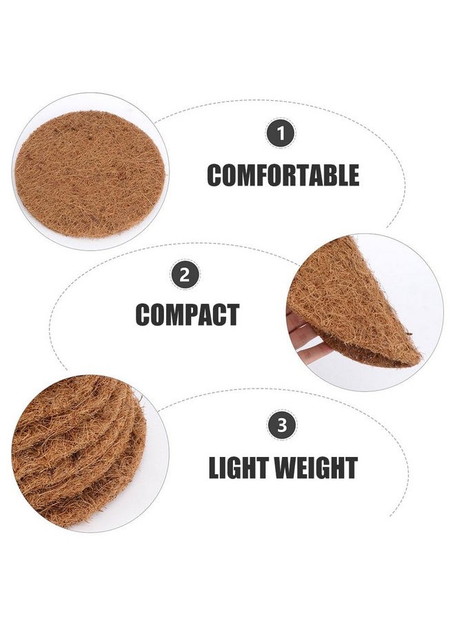 POPETPOP - 10Pcs Pet Litter Where Coconut Fiber Bird Nesting Pads Parrots Breeding Nest Mat Breeding Bird Pad Durable Bird Nest Mats Bird Mat 15C Pigeon Coconut Palm Silk Flowerpot - Image 1