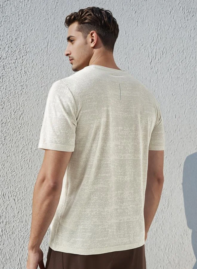 Splash Active Men Textured Performance T-shirt
