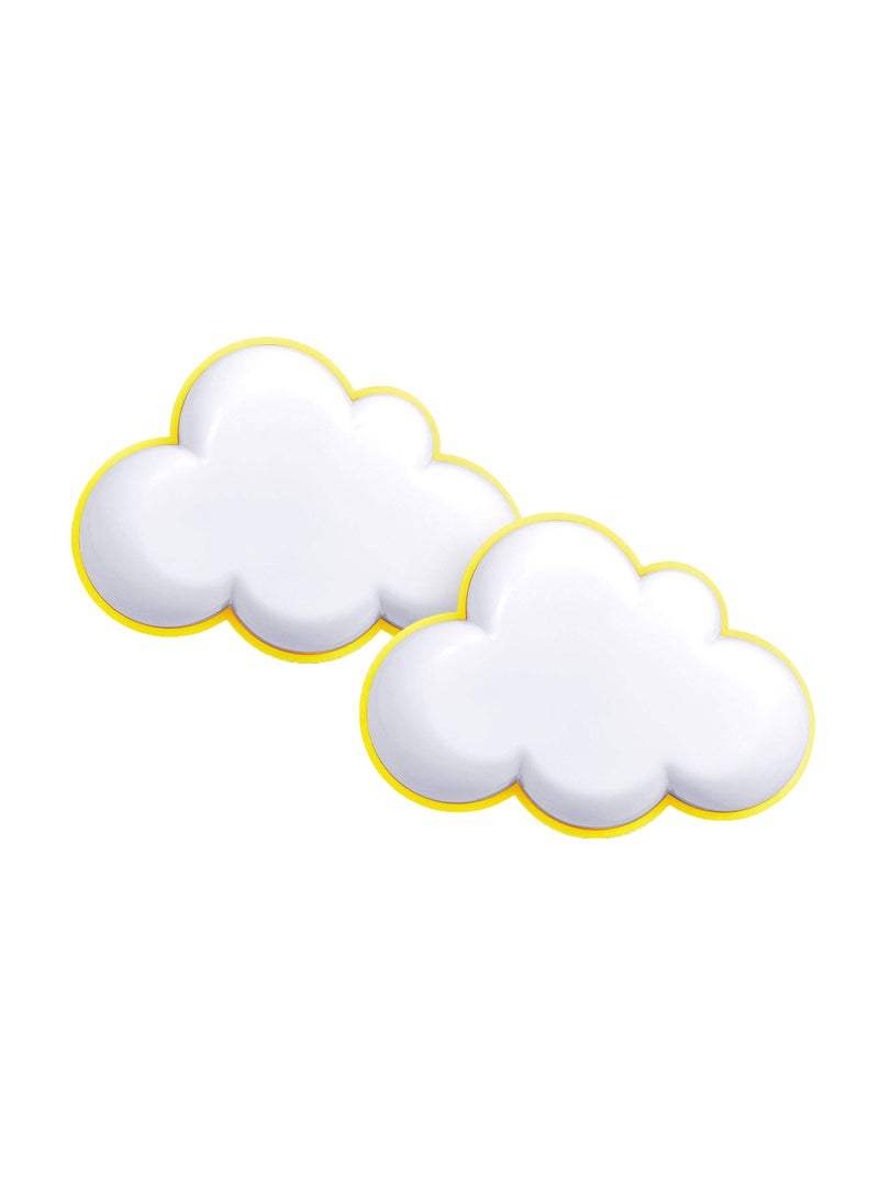 SYOSI SYOSI, 2 Pcs LED Night Light Cloud Shape Lights, Wall Plug into Baby Nursery Warm Lamp With Sensor, Plug-in Intelligent Nightlight for Kids Bedroom Hallway - Image 1