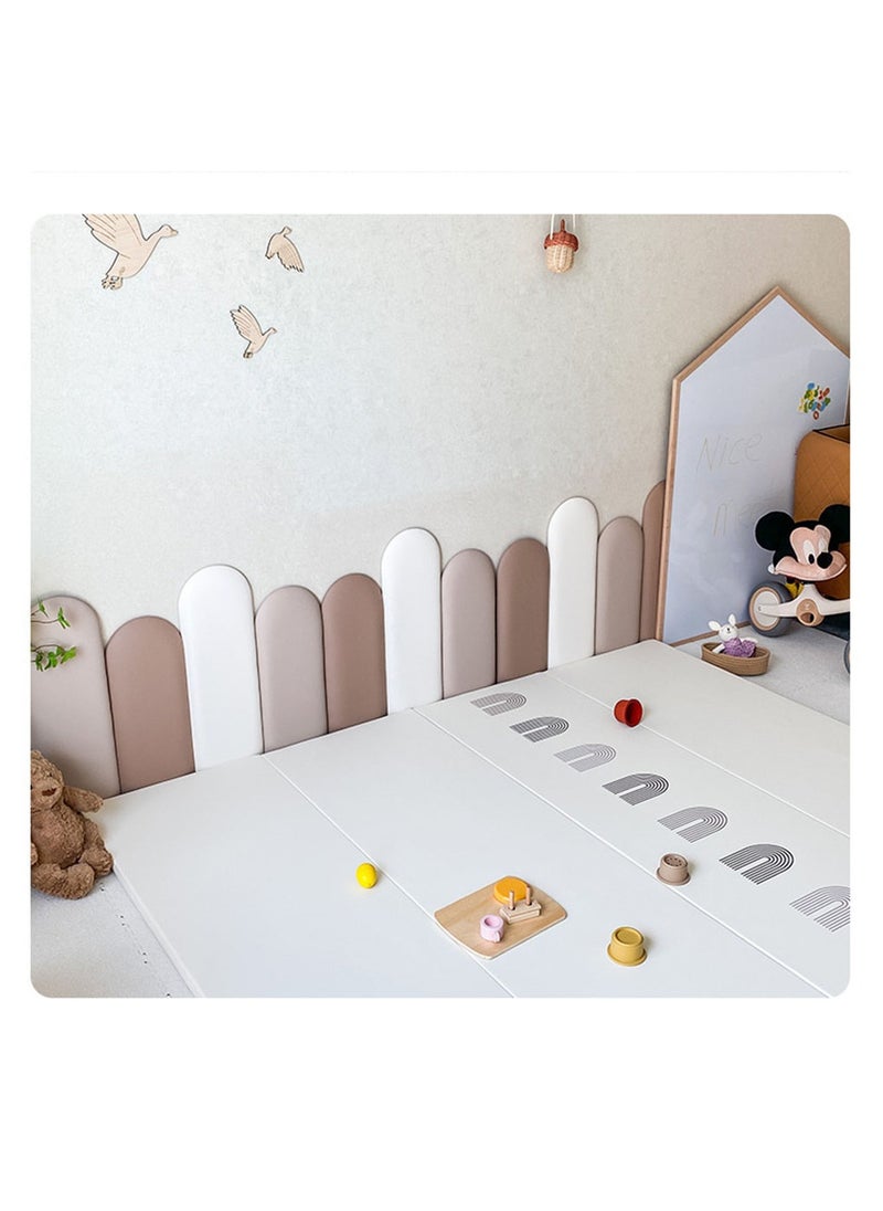 Arabest - 3D Anti-Collision Wall Padding for Kids, Peel and Stick Upholstered Wall Panels Headboard for Tatami, Living Room, Kids Bedroom, Playroom, Nursery Protector Wall Stickers - Image 1