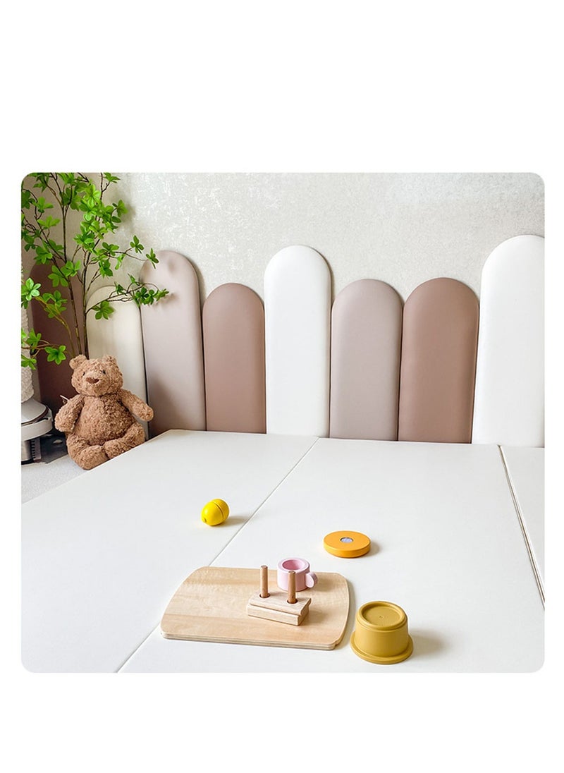 Arabest - 3D Anti-Collision Wall Padding for Kids, Peel and Stick Upholstered Wall Panels Headboard for Tatami, Living Room, Kids Bedroom, Playroom, Nursery Protector Wall Stickers - Image 1