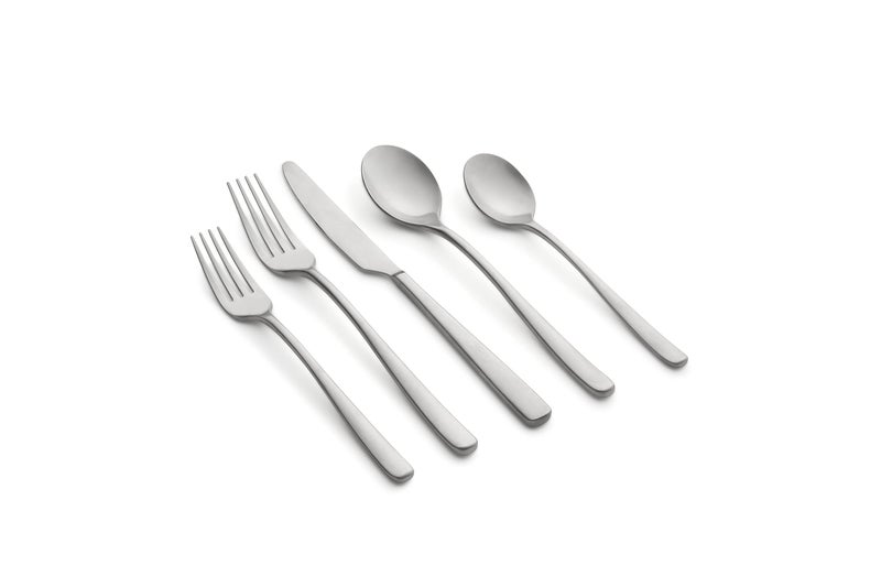 CAMBRIDGE Rise 20Piece Flatware Set Service for 4 0 SILVER SATIN