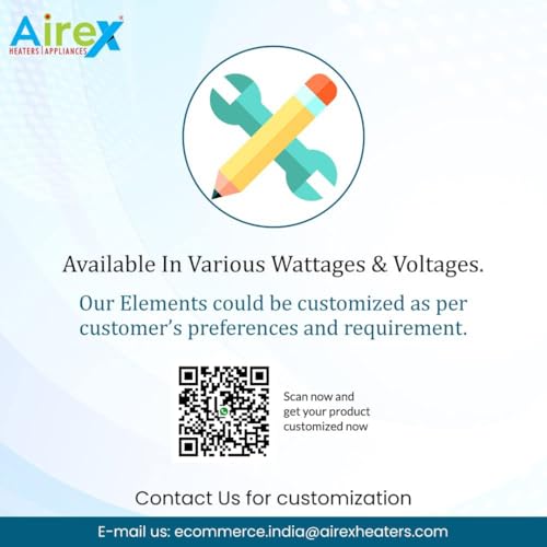 Airex U-Shape Tubular Air Heater – 18 Inch 750 Watt | Stainless Steel | For Poultry, Bakery, Ovens, Griller, Hot Case & Industrial Use - Image 5
