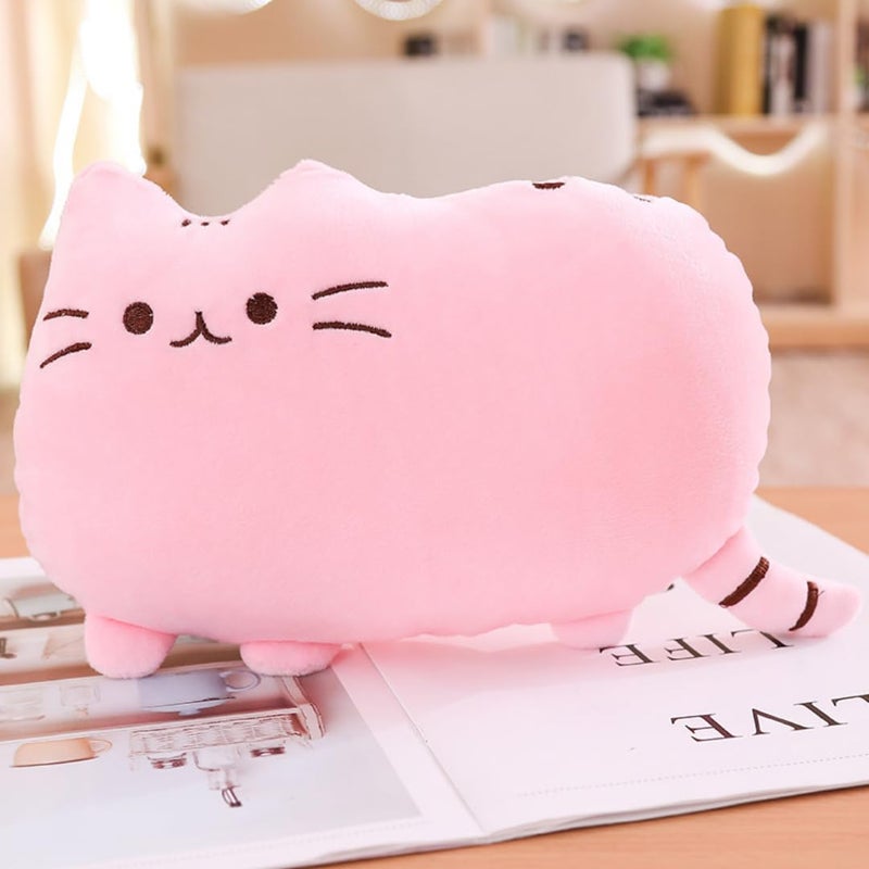 TechMax Solution Cute Pink Cat Kawaii Pillow Plush Toy - Image 5