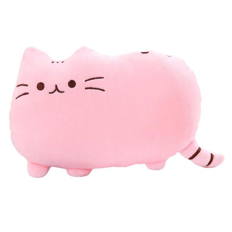 TechMax Solution Cute Pink Cat Kawaii Pillow Plush Toy - Image 1
