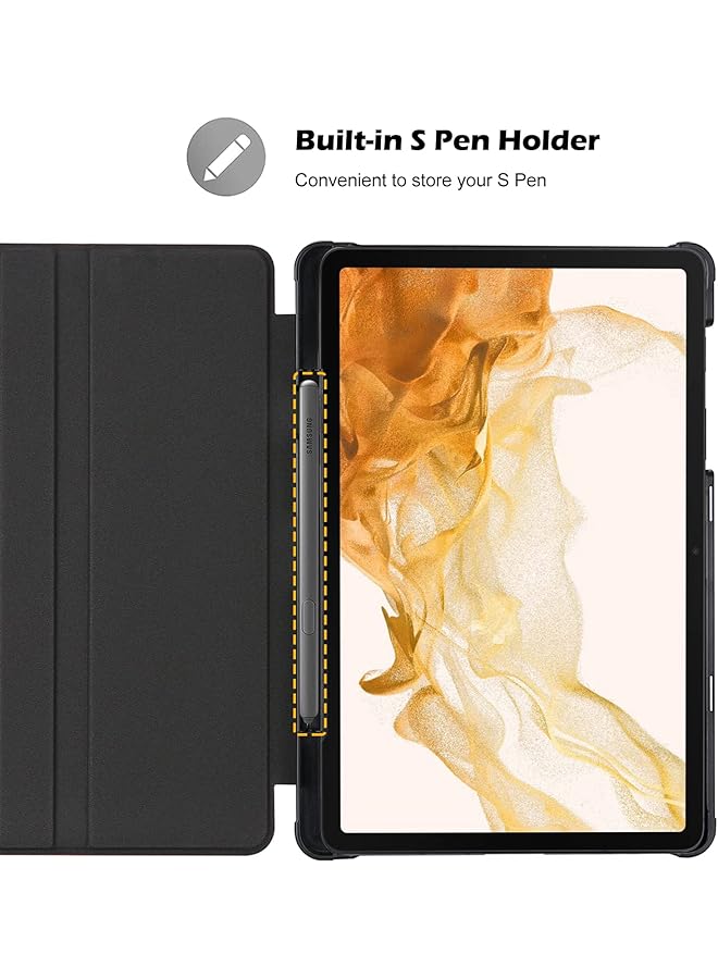 Procases Case For Galaxy Tab S7 Fe 5G 2021 S8 Plus 2022 S7 Plus 2020 12.4 Inch With S Pen Holder Smart Cover For 12.4 Inch Samsung Galaxy Tablet Sm-X800 X806 T730 T736 T970 T975 T976 T978 -Teal - Image 3