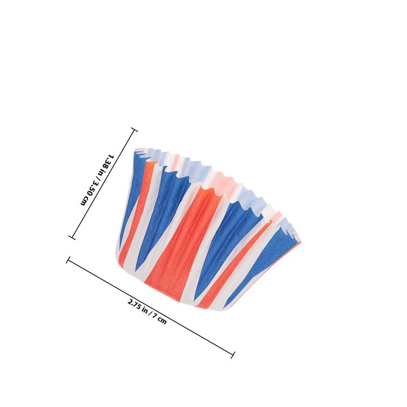 Union Jack أكواب ورقية قابلة للتحلل لحالات الكب كيك 100 قطعة بطانة المافن - Image 3