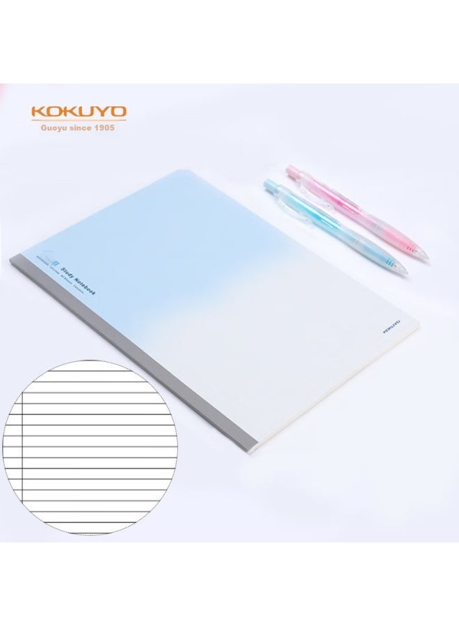 كوكويو Kokuyo Student Notebook, دفتر تعليمي متعدد المواد, دفتر بتصميم ملزم بالغراء, مسطر 9 مم, B5/40 ورقة, 1 كتاب, Wcn-dnb54 - Image 1