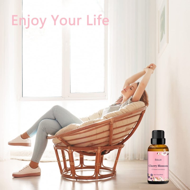 ESSLUX Cherry Blossom Essential Oil, ESSLUX Aromatherapy Oils for Diffuser, Massage, Soap, Candle Making, Perfume, 30 ml - Image 5