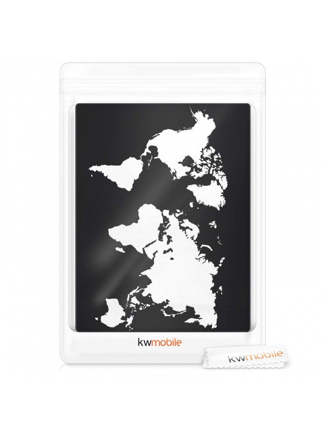 kwmobile Dust Cover Compatible with HP OfficeJet Pro 6000series - Printer Case - White/Black - Travel Outline - Image 4