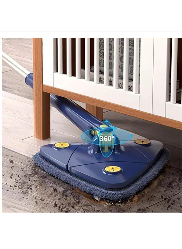 Denx 360° Rotatable Adjustable Reusable Triangle Mop with Long Handle  - Image 4