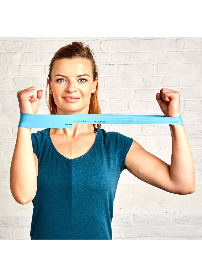 Domyos Domyos BY DECATHLON,Gym Mini Resistance Band - 5-6-7 Kg - Turquoise/Burgundy/Black  - Image 2