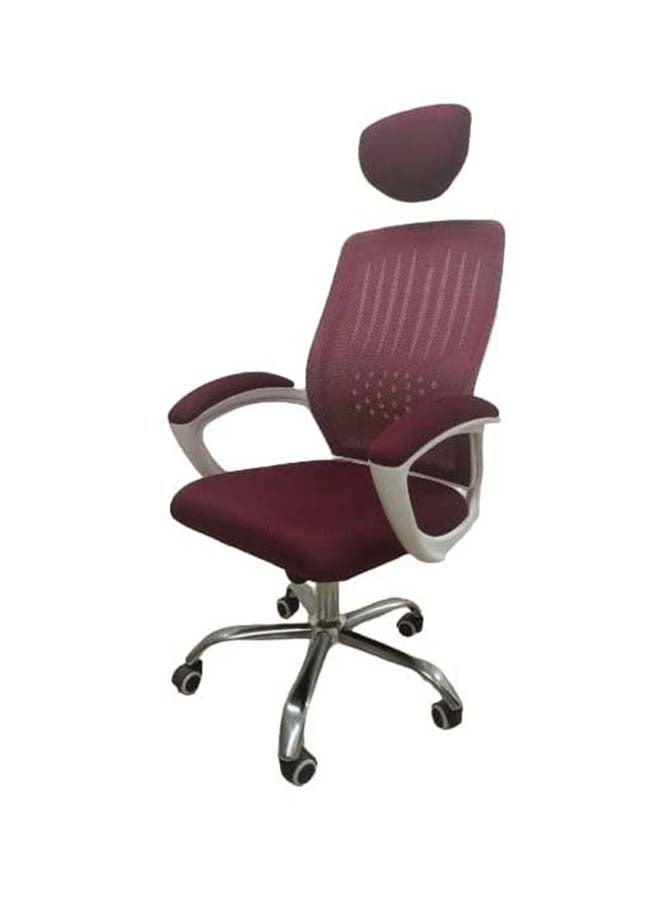 Medical Mesh Office Chair Resting On A Nickel Star