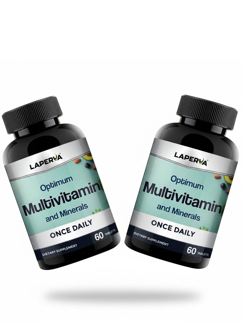 Laperva Optimum Multivitamin, 60 Tablets – Supports Immune Health, Energy, and Metabolic Balance, Pack of 2 - Image 1