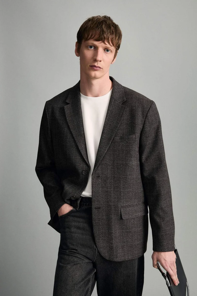 ديفاكتو Regular Fit Lined Blazer