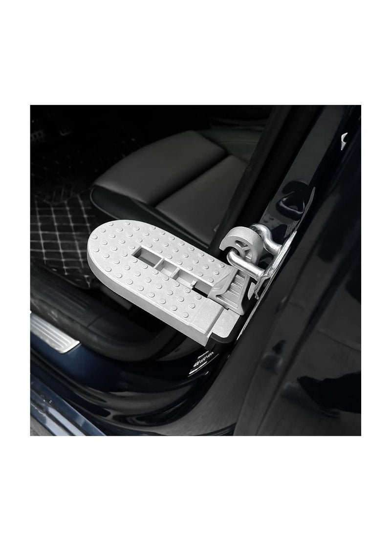 KASTWAVE Car Door Step, Car Latch Hook Door Step with Silicone Base, Multi-Functional Foldable Car Door Latch Hook Step Mini Foot Pedal Ladder, Assisting in Boarding The Roof - Image 4