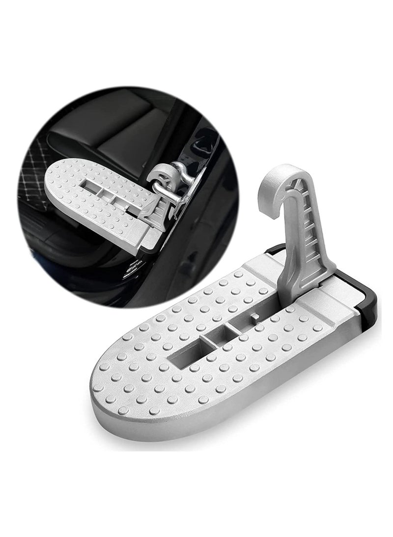 KASTWAVE Car Door Step, Car Latch Hook Door Step with Silicone Base, Multi-Functional Foldable Car Door Latch Hook Step Mini Foot Pedal Ladder, Assisting in Boarding The Roof - Image 1