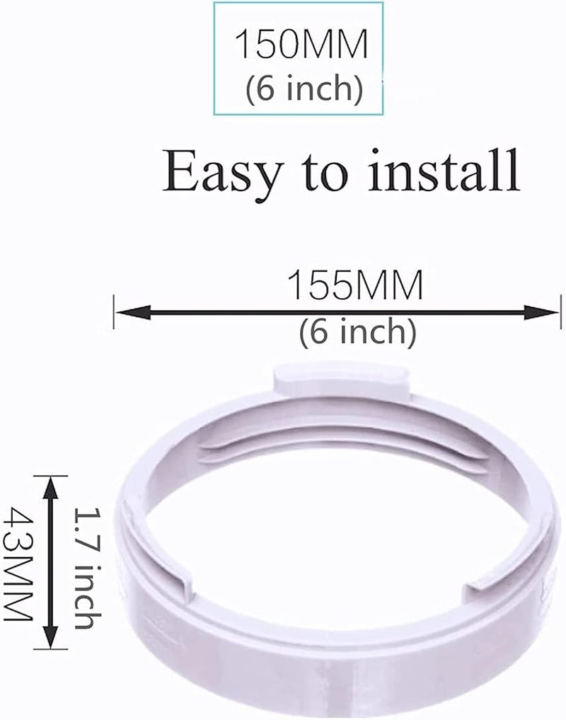 KASTWAVE Portable Air Conditioner Exhaust Hose Coupler Window Adapter A/C Unit Tube Connector Mobile air Conditioning Accessories (5.9 Inch) - Image 5