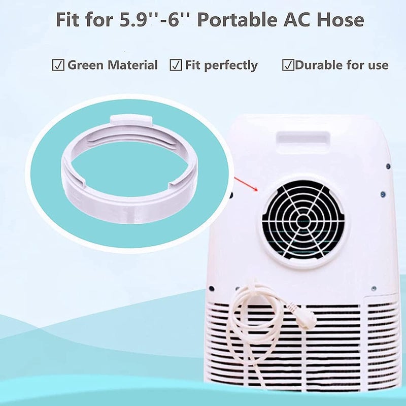 KASTWAVE Portable Air Conditioner Exhaust Hose Coupler Window Adapter A/C Unit Tube Connector Mobile air Conditioning Accessories (5.9 Inch) - Image 2