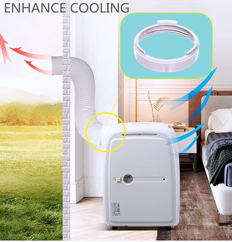 KASTWAVE Portable Air Conditioner Exhaust Hose Coupler Window Adapter A/C Unit Tube Connector Mobile air Conditioning Accessories (5.9 Inch) - Image 3