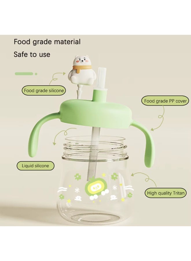 Baby Sippy Cup 310ml, BPA-Free, Tritan Food-Grade Plastic, Cute Cartoon Design for Infants & Kids – Juice, Milk & Water - Image 5