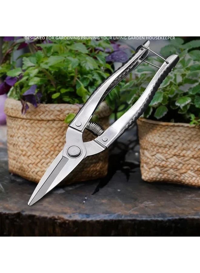 Heavy Duty Pruning Scissors Ergonomic Handles Sharp Blades for Cutting Plants Flowers Fruits - Image 4