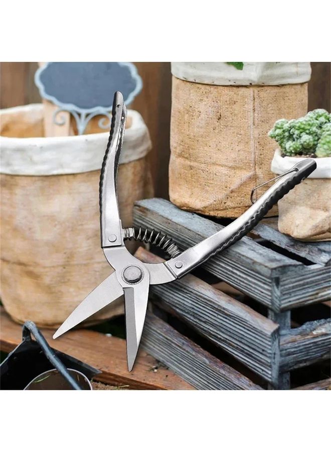 Heavy Duty Pruning Scissors Ergonomic Handles Sharp Blades for Cutting Plants Flowers Fruits - Image 2