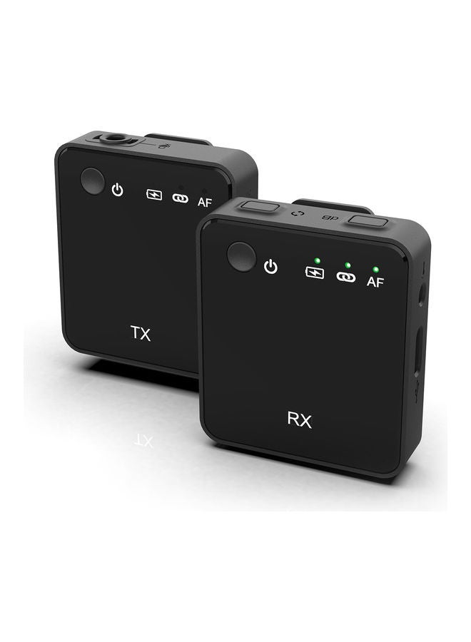 NIBEMINENT 2-Piece 2.4GHz Wireless Lavalier Microphone Set V9520_P Black  - Image 1