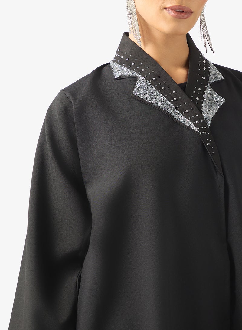 Khizana Embellished Abaya & Sheila - Image 3