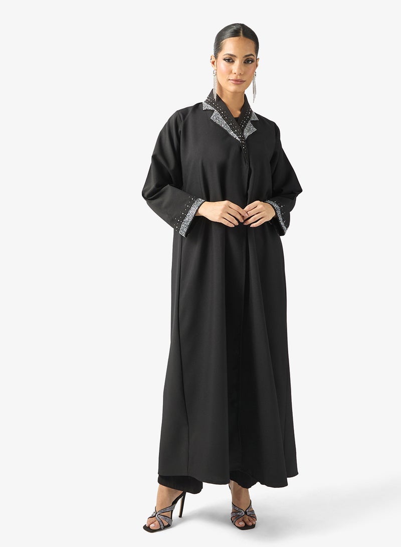 Khizana Embellished Abaya & Sheila - Image 1