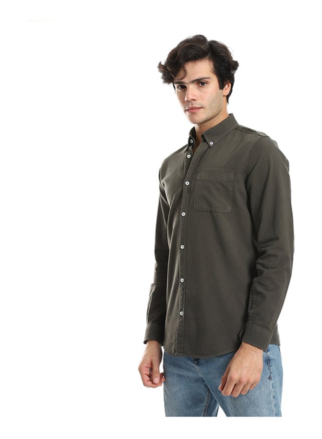 Andora Button Down Collar Long Sleeves Shirt  - Image 2