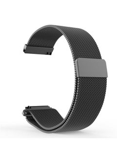 Replacement Strap 22mm Milanese Stainless Steel Replacement Watchband for Huawei Watch GT2 Pro / Amazfit GTR 2 Black
