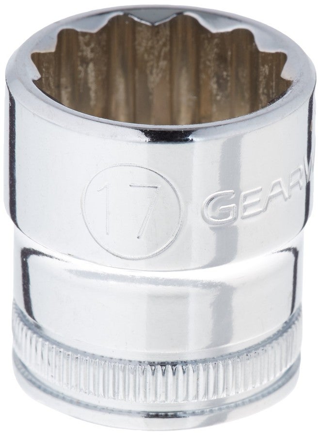 GEARWRENCH 3/8" Drive Standard Metric Socket 17mm, 12 Point - 80493