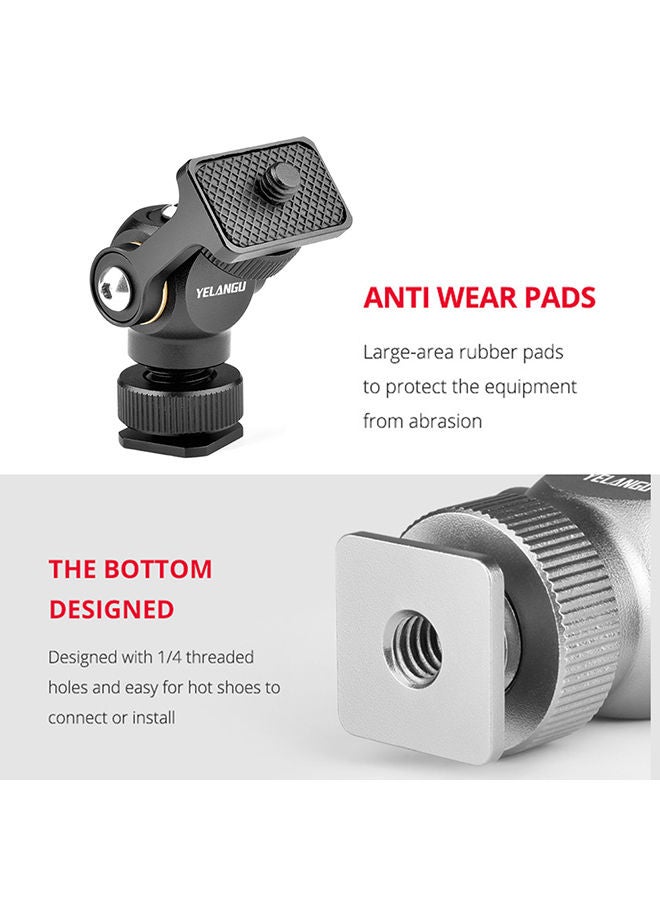 NIBEMINENT Aluminum Alloy Video Monitor Mount Black  - Image 2