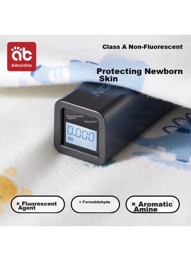 AIBEDILA Aibeidila Newborn Baby Half-back Shirt, Pure Cotton Class A Top, Long-sleeve Baby Clothes For 0-3 Months, Belly Protection Shirt, Size 59 - Image 2